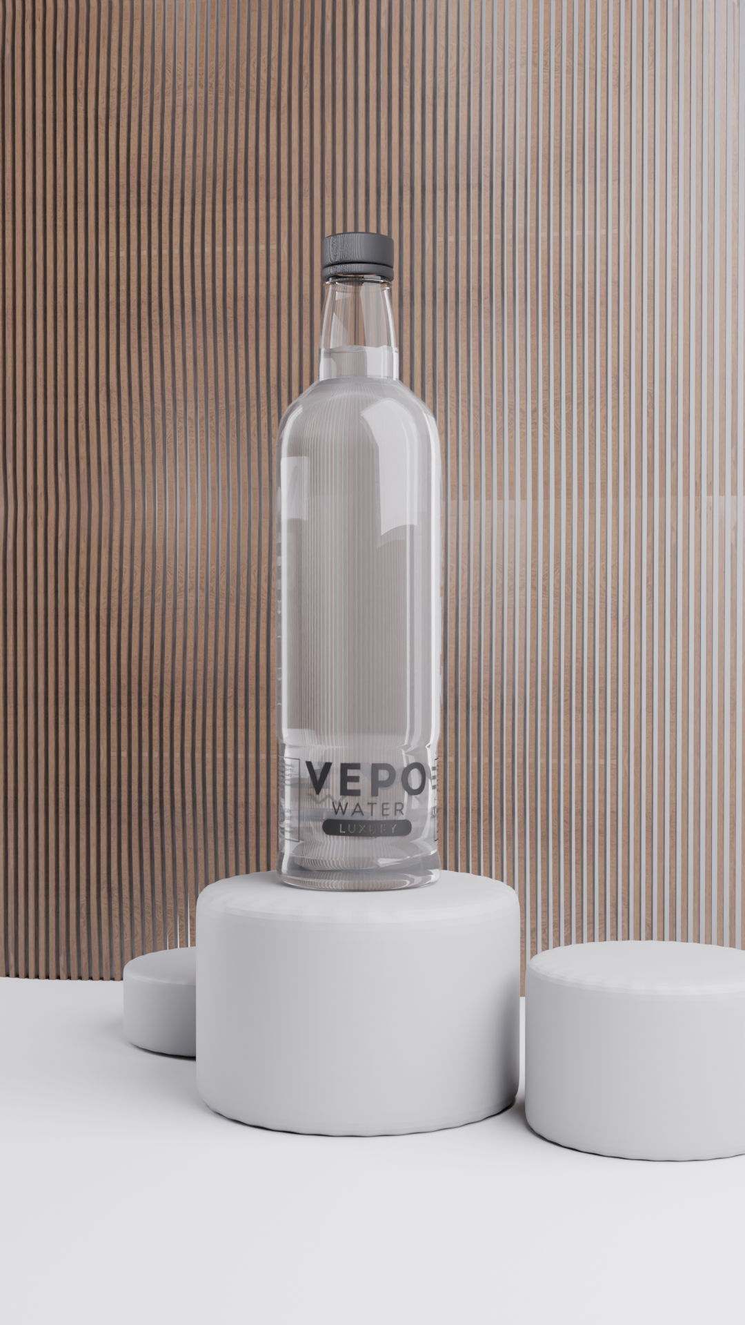 VEPO Water — 3D Product Visualization & CGI Ad — Motion, Film & 3D case study