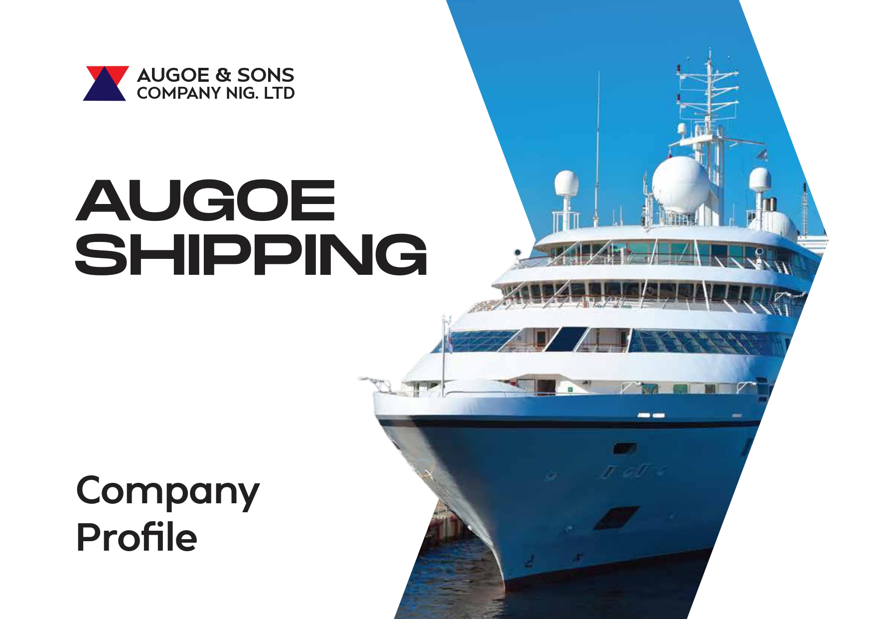 Augoe Shipping — Company Profile Design — Print & Environmental case study